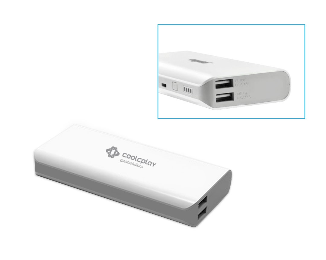 15000 mAh High Capacity Dual USB Port Power Bank