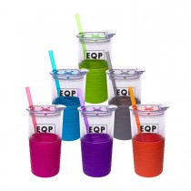 Double Wall Tumbler with Sleeve & Straw