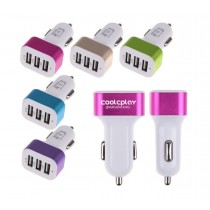 3 Port USB Car Charger Adapter
