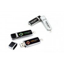 2 GB Leather and Metal USB Flashdrive