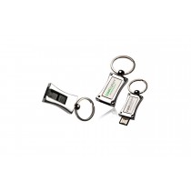 256 MB Metal Key Ring USB Flashdrive