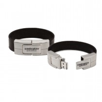 1GB Black Bracelet Leather USB Flash Drive