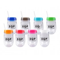 Spill Proof Tumbler with Straw